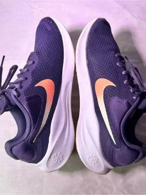 Nike Women's Athletic Sneakers - Purple with Pink Swoosh thumbnail 8