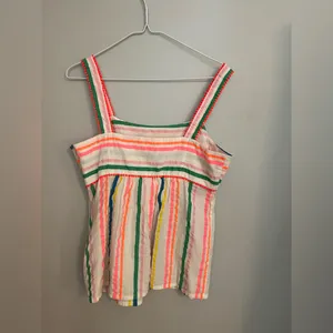 Boden‎ ‘Agnes’ Fluro Striped Cotton Sleeveless Top Size 6 thumbnail 3