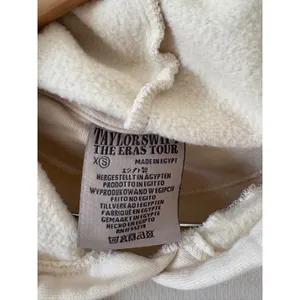 Taylor Swift The Eras Tour Official Beige Graphic Hoodie Sweatshirt XS thumbnail 3