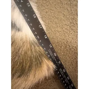 In Wear Faux Fur Coat Jacket Removable Hood Fuzzy No Size thumbnail 13