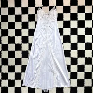 Shirley of Hollywood White Maxi Slip M thumbnail 2