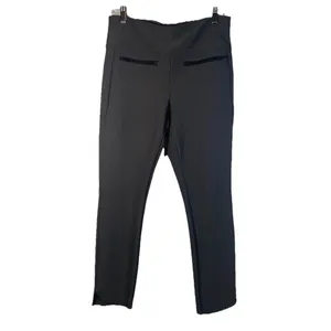 Athleta Stellar Crop Pants Charcoal Size‎ M Style 21023 Zip Ankle Athleisure thumbnail 2