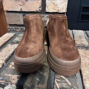 Cruza Chestnut Brown Women’s Suede Ankle Boots‎ NEW Size 37 thumbnail 3