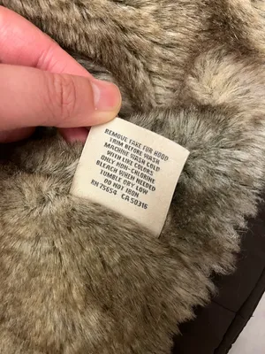 Abercrombie Fitch Brown Puffer Jacket Fur Lined Y2K thumbnail 7