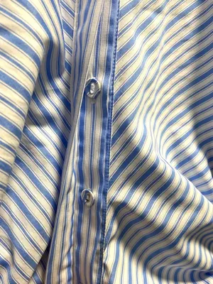 Bardot Cut Out Striped Maxi Dress Blue Size XS Coastal Preppy Cottagecore Summer thumbnail 11
