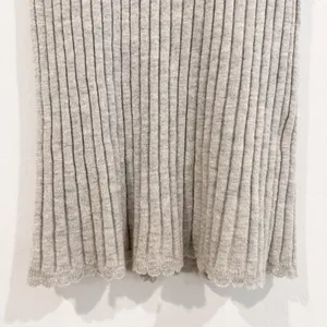 Joie‎ Filana Sweater Size S Gray Wool Ribbed Knit Scalloped Short Sleeve Office thumbnail 5