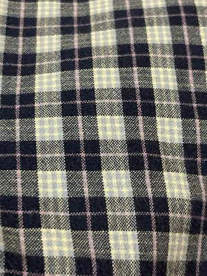 Handmade Navy Plaid Pants Women's XS/Petite Small? Elastic Waist Hand Pockets Us thumbnail 12