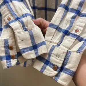 j crew Blue & beige Plaid Button-Up Shirt size 6 thumbnail 3
