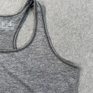 New Balance Women's Medium Gray Heather Racerback Tank Top Activewear Workout thumbnail 2