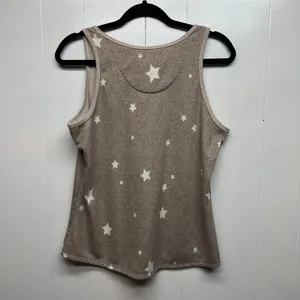 Live Love Lounge Star Print Women's Tank Sweater Size XL Stretch thumbnail 5