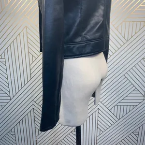 BLANKNYC Faux Leather Full Zip‎ Moto Jacket Black thumbnail 9