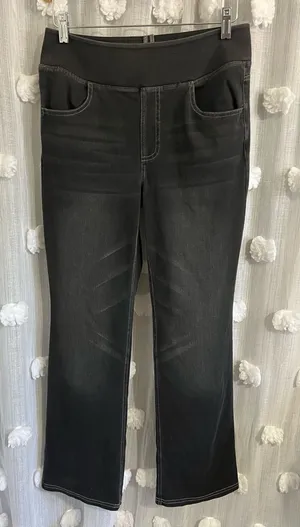 Halara Flex High Waisted Pockets Straight Leg Washed Casual Jeans thumbnail 1