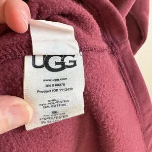 UGG Hoodie Dress Burgundy Red Size Medium thumbnail 6