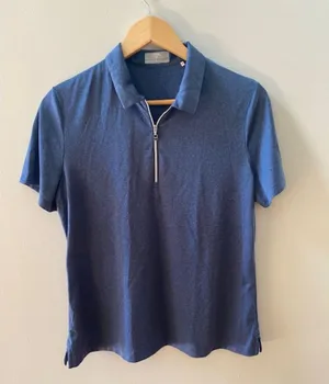 Callaway Size L Large Womens Blue Opti dry Golf Shirt Top EUC thumbnail 1