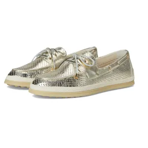 NEW Dolce Vita Doris Boat Shoe (Women) 8.5M, PLATINUM PERFORATED LEATHER thumbnail 2