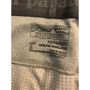 Patagonia Midweight Capilene baselayer leggings pants gray size small 44490 thumbnail 4