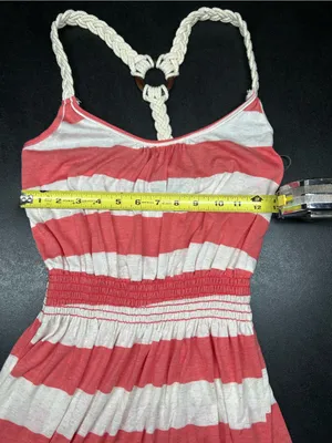 Ocean Drive Clothing Co. Size L Stripped Macramé Razorback Dress thumbnail 4