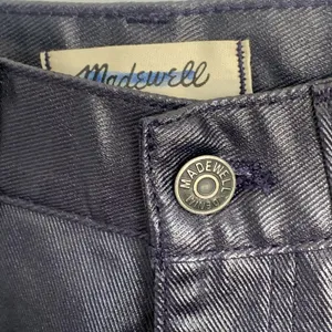 NWT Madewell The '90s Straight Jean in Coated Midnight Blue‎ Foil NN461 thumbnail 9