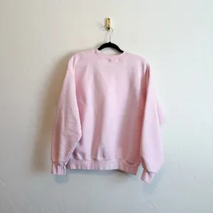 The Bar | SOLD OUT‎ Varsity Crewneck Cotton Sweatshirt in Blush / Pink thumbnail 8