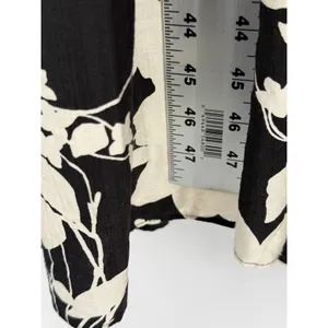 Baltic Born Aita Maxi Dress Black Ivory Floral Tiered Maternity Friendly Size L thumbnail 10