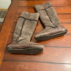 Tory Burch Amelie Sherling‎ Suede Boots thumbnail 3
