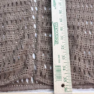 Tunnel Vision Women's XXL Crochet Duster Open Cardigan Taupe Boho Long Sleeve thumbnail 11