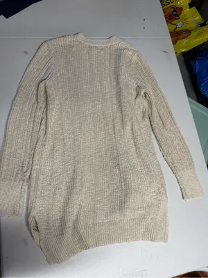 Redy Cream Open-Front Ribbed Women's Sweater Cardigan Size Small EUC thumbnail 4