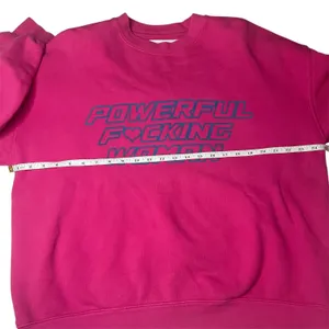 Good American x‎ The Phluid Project Powerful F*cking Woman Pink Sweatshirt Sz 2 thumbnail 7