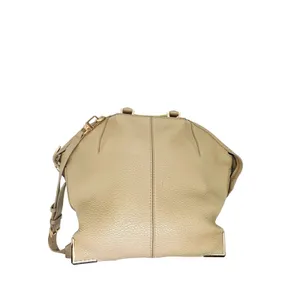 Alexander Wang Leather Toffee Caramel Emile Gold Hardware Satchel Bag Size Large thumbnail 9