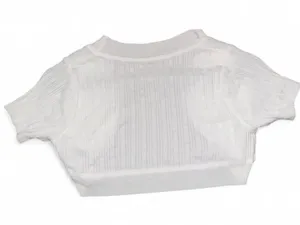 White Cropped Knit Shrug thumbnail 2