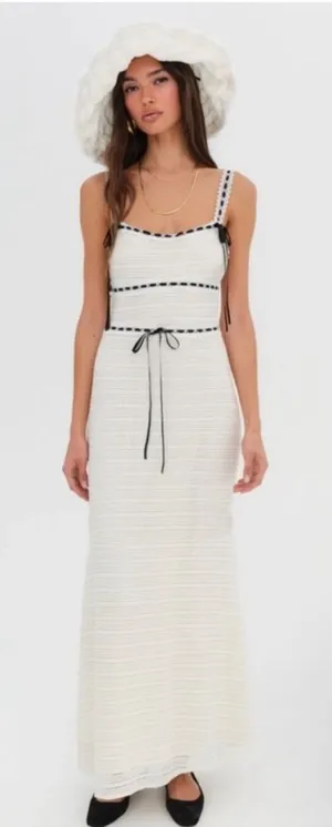 For Love And Lemons The Mayfair White‎ crochet Maxi Dress size XS thumbnail 1
