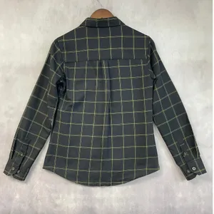 Dixxon Women Flannel Stay Gold Shirt Size M Plaid D Tech Snap Biker Moto‎ Goth thumbnail 2