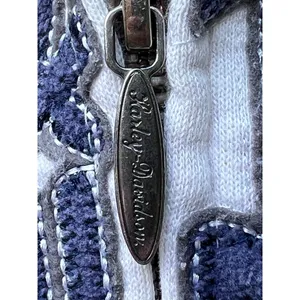 Women's M Harley Davidson Embroidered Zip Front Sherpa Lined Hoodie thumbnail 4