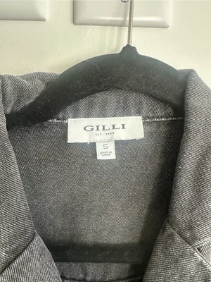 Gilli Acid Wash Denim Mini Dress Size Small thumbnail 6