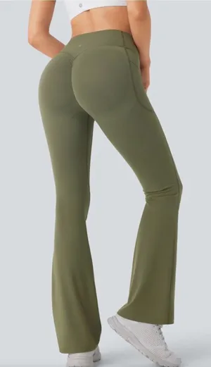 Halara UltraSculpt™ High Waisted Scrunch Butt Lifting Leggings Green Large NWT thumbnail 1