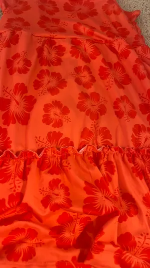 Dress Hawaiian Print Red Size L thumbnail 4