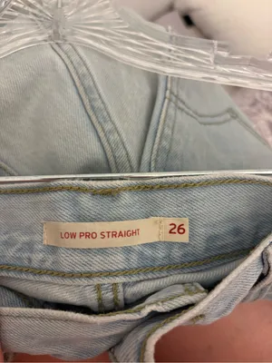 Levi’s Low Pro Straight Jeans Size 26 Blue thumbnail 4