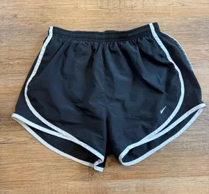 Nike Women’s Black Running Shorts with White Trim size small thumbnail 1