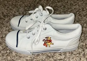 White Lowtop Winnie the Pooh Sneakers thumbnail 1