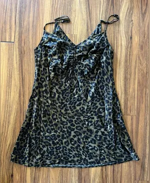 Vintage cheetah dress thumbnail 1