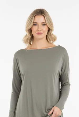 Lululemon Olive Green Long Sleeve Women's Top size 4 thumbnail 1