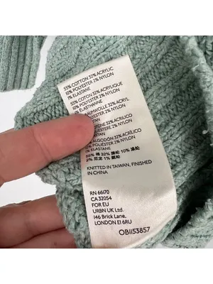 Free People Brookside Tunic Sweater Spearmint V-Neck Relaxed Fit Size Small thumbnail 8