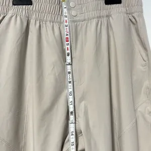Abercrombie & Fitch Traveler Apres pant with jogger style bottom in cream L thumbnail 11