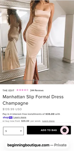 Beginning Boutique Manhattan Slip Formal Dress thumbnail 7