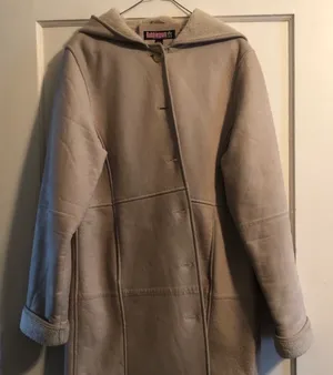 Tan Suede Bubblegum Winter Coat thumbnail 1