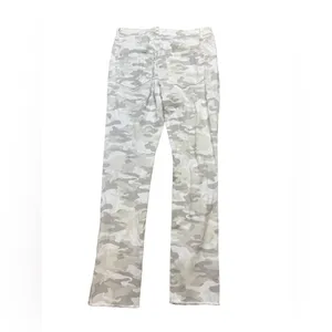 👖✨Mud Pie Rory Skinny Jeans White Gray‎ Camo Print Sz S✨ thumbnail 2