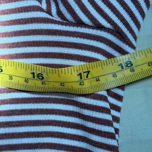 Theory Sedona Multi Striped Lowell‎ Knit Square Tee Button Back Top P thumbnail 7