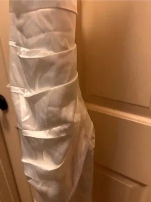 Lulu's Ivory Satin Cowl Midi Dress thumbnail 4