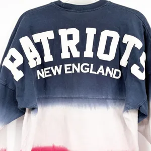 Fanatics‎ Womens New England Patriots Ombre Spirit Jersey Long Sleeve Shirt XS thumbnail 5