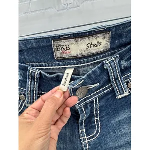 BKE bootcut Stella size 27 XXLONG western ranch farm rodeo contrast stitching thumbnail 5
